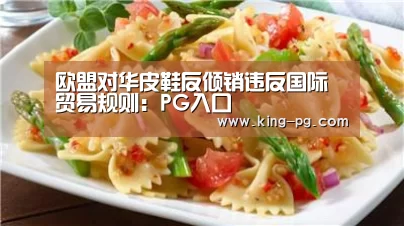欧盟对华皮鞋反倾销违反国际贸易规则:PG入口(图4) PG电子
